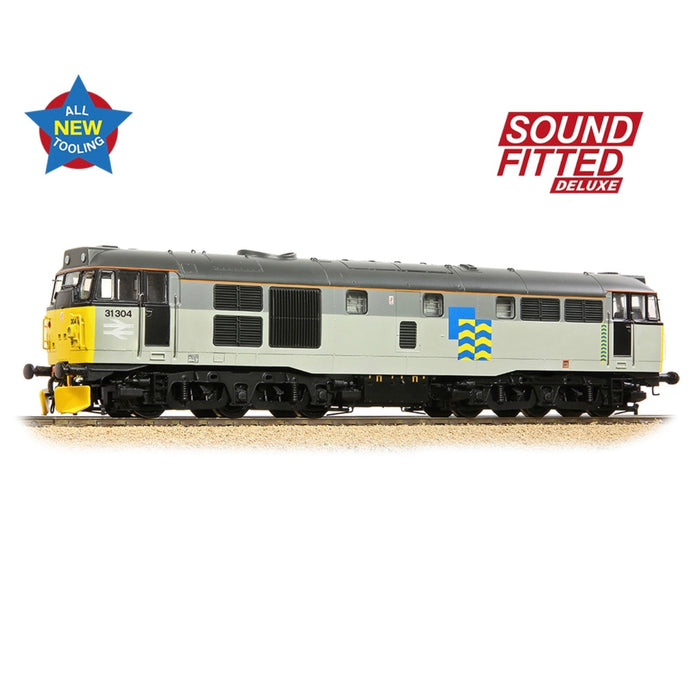 Bachmann 35-823ASFX Class 31/1 (Refurbished) Diesel Locomotive Number 31304 in BR Railfreight Petroleum Sector Livery - OO Gauge - DCC SOUND FITTED DELUXE VERSION