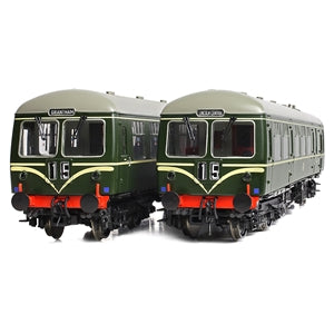 Bachmann 31-326B Class 105 2-Car DMU BR Green Speed Whiskers - OO Gauge