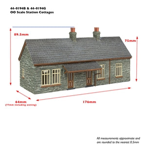 Bachmann Narrow Gauge 44-0194B Narrow Gauge Station Cottages - OO/009 Scale