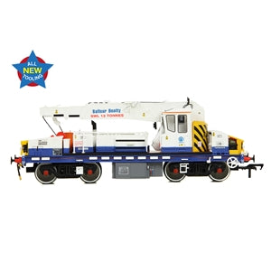 EFE Rail E87050 Diesel Hydraulic Crane Plasser 12T YOB in Balfour Beatty Blue & White Livery- OO Gauge