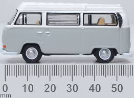 Oxford Diecast 76VW032 VW Bay Window Camper Silver Grey/White - 1:76 Scale