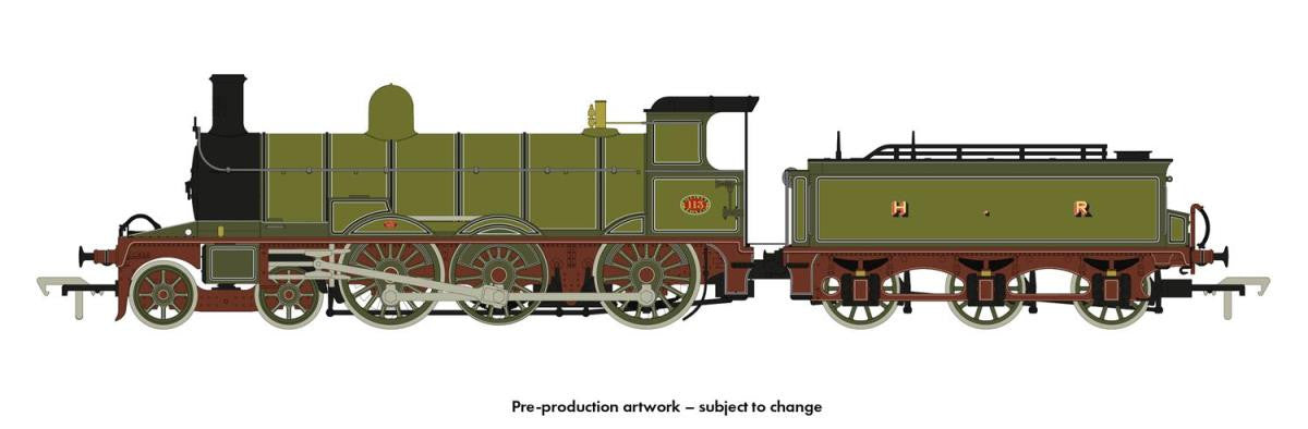 Rapido 914503 Highland Railway Jones Goods Steam Locomotive No 113 in Drummond Green Livery (1890s Condition) ** DCC SOUND FITTED ** - OO Gauge