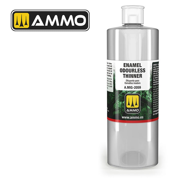 Ammo Mig 2059 Enamel Odourless Thinner  - 400ml Bottle