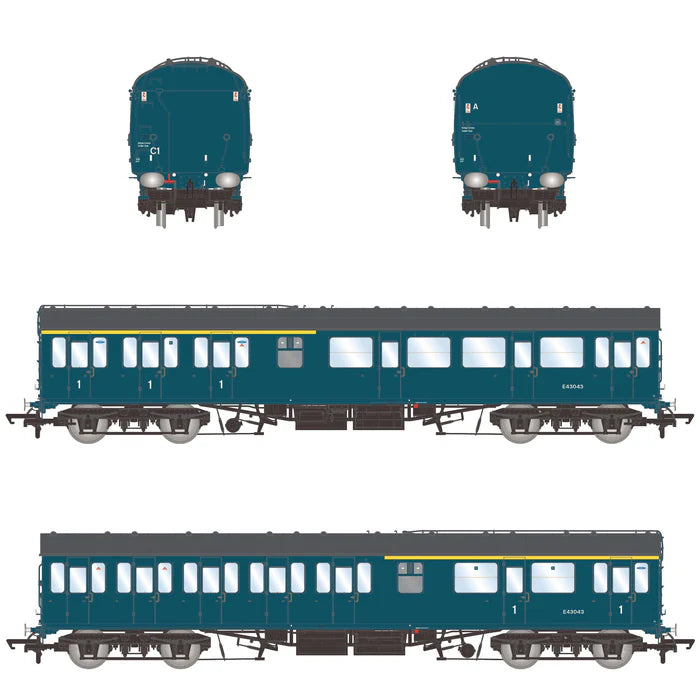 Accurascale ACC2345 BR Mk.1 CL E43043 57' Non-Gangway Coach BR Rail Blue - OO Gauge