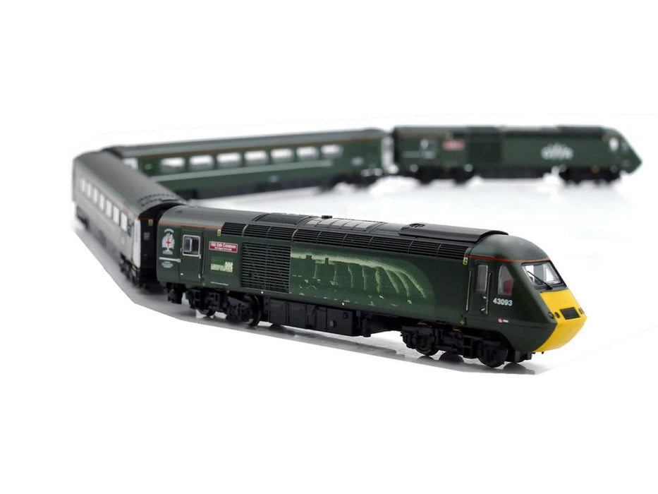 Gaugemaster (Dapol) GM2210301 Class 43 HST Castle Class Set with power cars 43041 & 43093 in GWR Green Livery - N Gauge