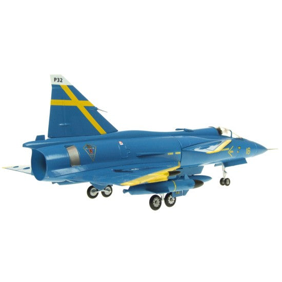 72 Aviation AV7242003 Saab Viggen JA37D F16-32 Bla Petter Uppsala 2001- 1:72 Scale - Damaged Box