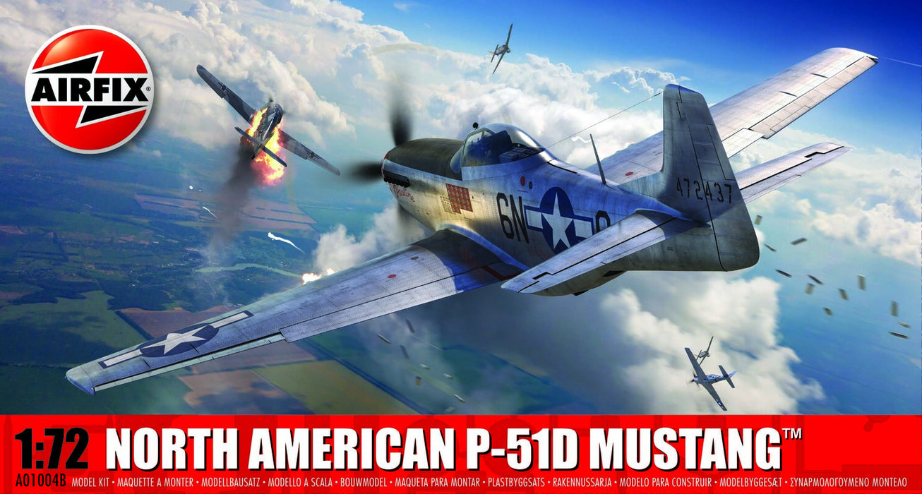 Airfix A01004B North American P-51D Mustang Kit (1:72 Scale)