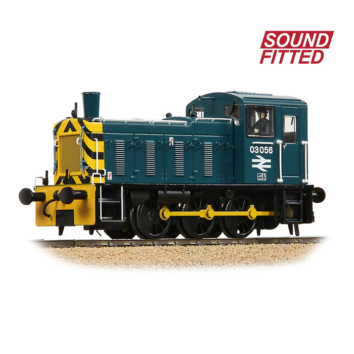 Bachmann 31-362BSF Class 03 03056 BR Blue Wasp Stripes DCC Sound- OO Gauge