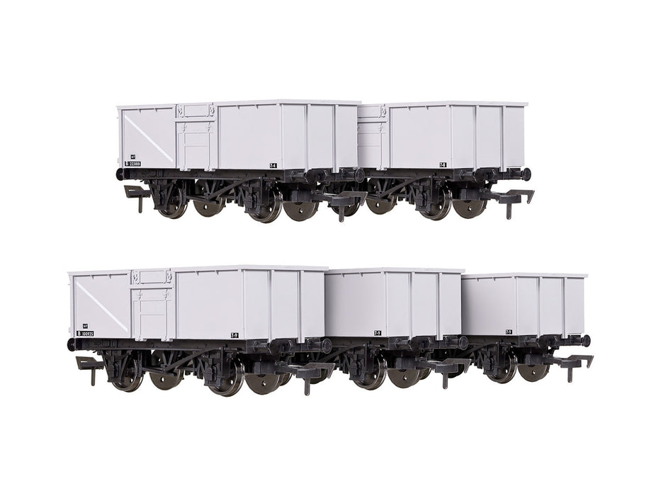 Dapol 4F-030-106 BR 16T Steel Mineral Wagon Multi Pack Of 5 - OO Gauge