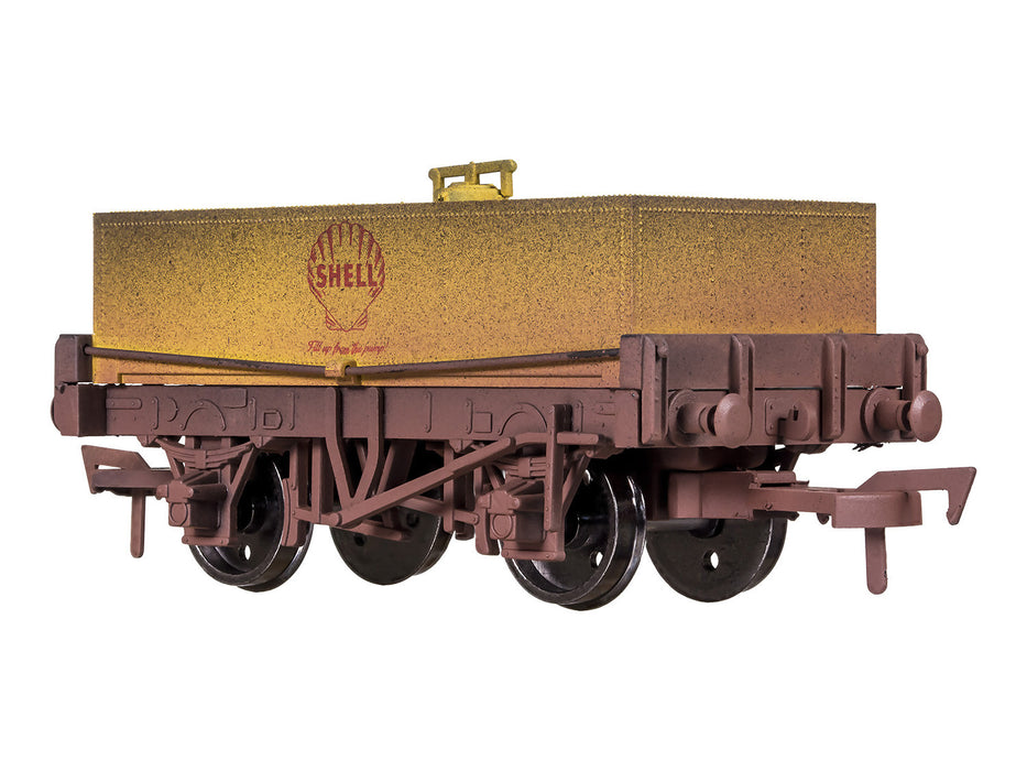 Dapol 4F-032-024 Shell Oil Rectangular Tank Weathered - OO Gauge