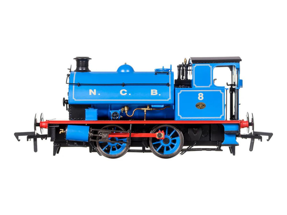 Dapol 4S-024-005D Hawthorn Leslie 0-4-0 in NCB Blue Lined Straw Livery DCC FITTED -  OO Gauge