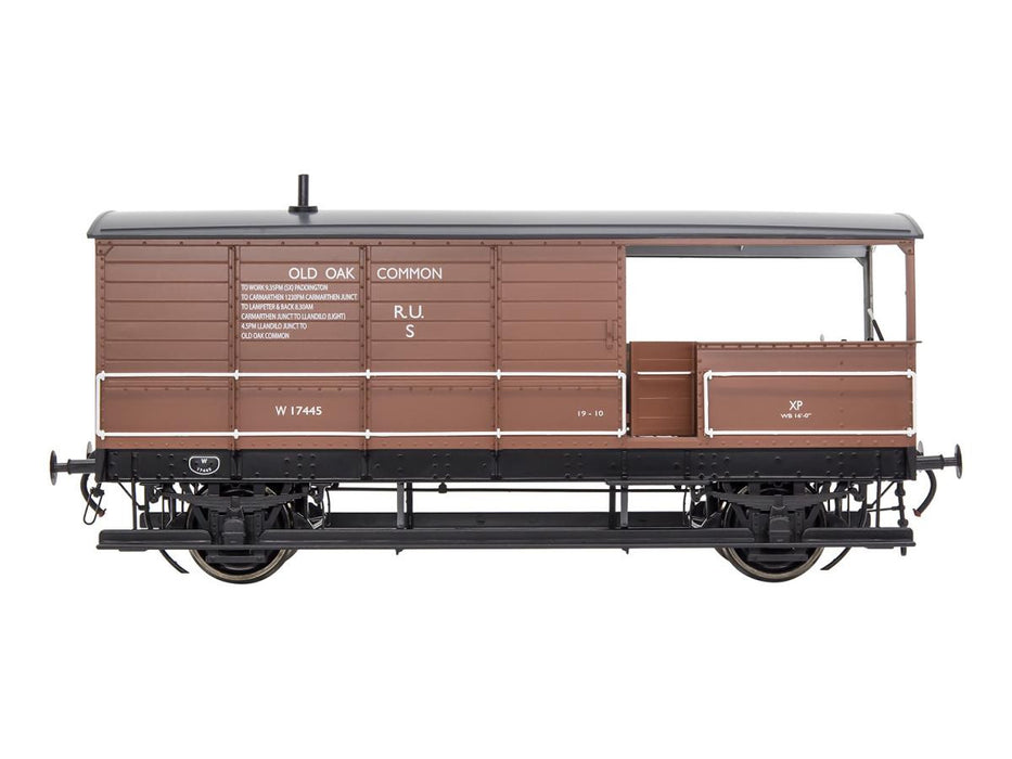 Dapol 7F-300-008 GWR Toad Brake Van Bauxite W17445 Diagram AA21 - O gauge