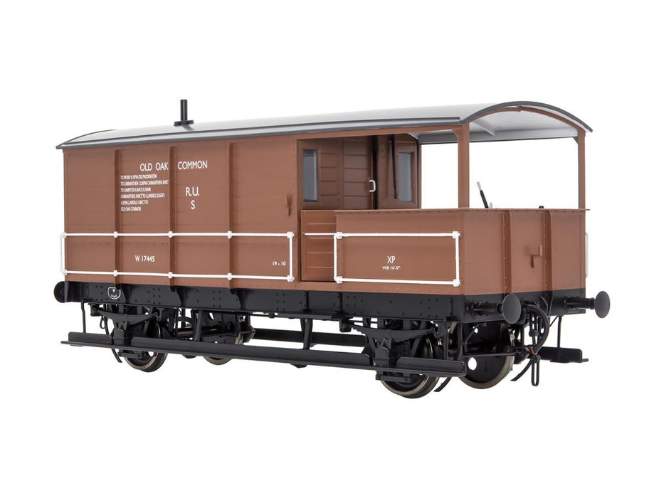 Dapol 7F-300-008 GWR Toad Brake Van Bauxite W17445 Diagram AA21 - O gauge