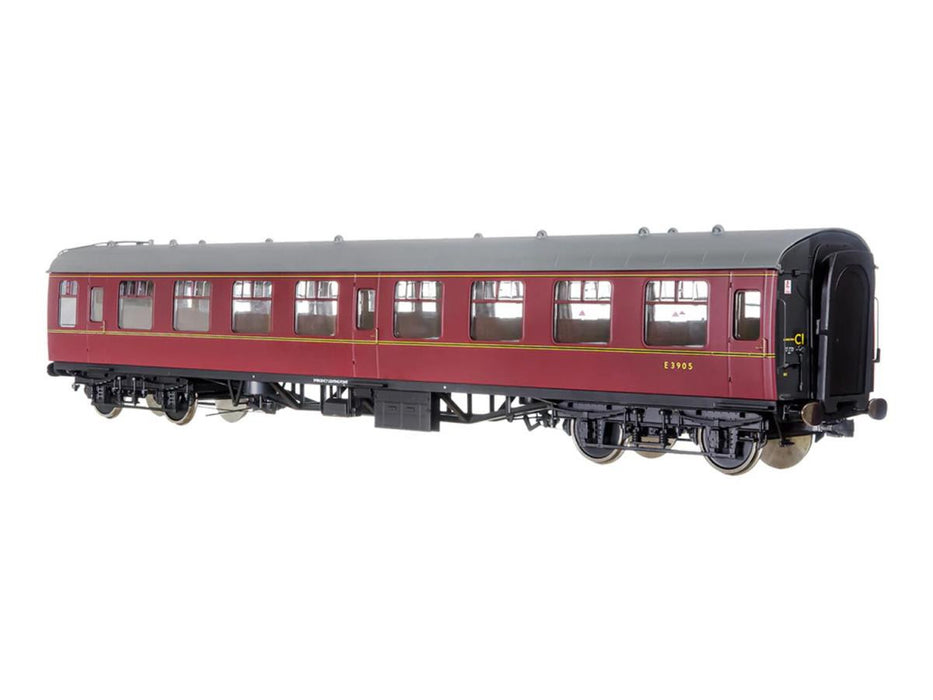 Lionheart Trains / Dapol 7P-001-609 BR Mk1 Maroon SO E3905 with Window Beading-  O Gauge (1:43 Scale)