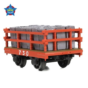 Bachmann Narrow Gauge 73-028 Dinorwic Slate Wagon With Sides Red With Load - Narrow Gauge,NG7