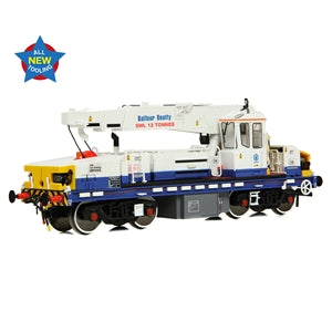 EFE Rail E87050 Diesel Hydraulic Crane Plasser 12T YOB in Balfour Beatty Blue & White Livery- OO Gauge