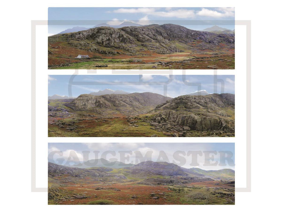 Gaugemaster GM710 The Mountains Large Photographic Backscene - OO Scale