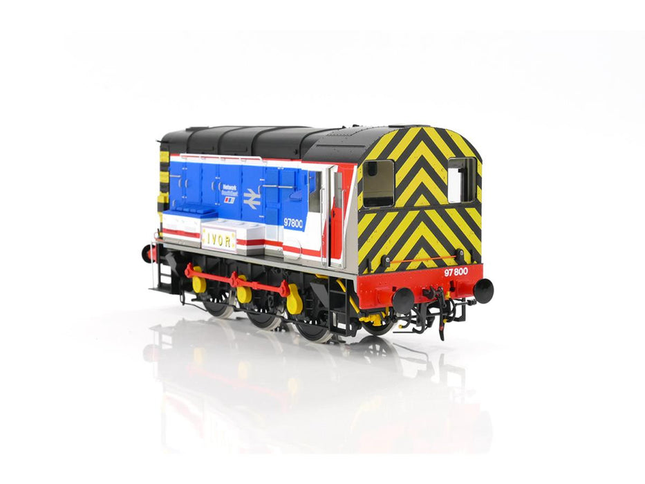 Gaugemaster GM7210301 Class 09 Diesel Shunter Number 97800 named "Ivor" in Network SouthEast Livery - O Gauge