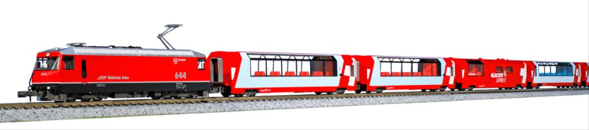 Kato 10-1816 Glacier Express 3-Unit Basic Set - N Gauge