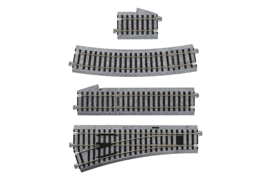 Kato 2-852 Left Turnout With 550mm Radius Curve - HO Gauge