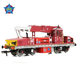 EFE Rail E87049 Diesel Hydraulic Crane Plasser 12T YOB in Jarvis Red / Maroon Livery - OO Gauge