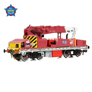 EFE Rail E87049 Diesel Hydraulic Crane Plasser 12T YOB in Jarvis Red / Maroon Livery - OO Gauge