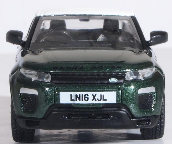 Oxford Diecast 76RRE003 Range Rover Evoque Coupe (Facelift) Aintree Green 1:76 (OO)