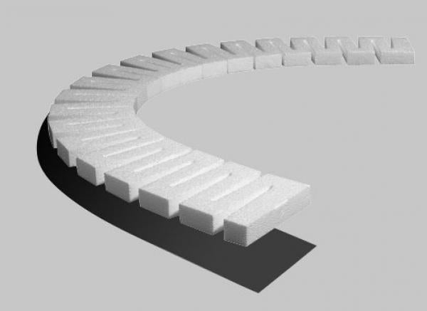 Woodland Scenics (Subterrain) ST1406 Risers - 0.5inch (4 contains pieces 2ft long)