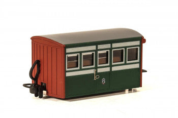 Peco GR-551 FR Bug Box Coach, 1st Class, Early Preservation Livery - OO-9 Narrow Gauge